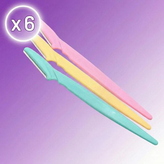 AloraSkin - סכיני גילוח לפנים ולגוף (6 במארז)